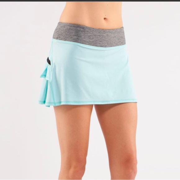 Lululemon Pace Setter skirt 8 regular Auquamarine - Picture 5 of 6